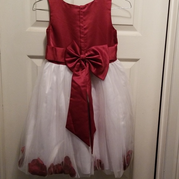 Flower girl size 8 dress maroon - Picture 2 of 2